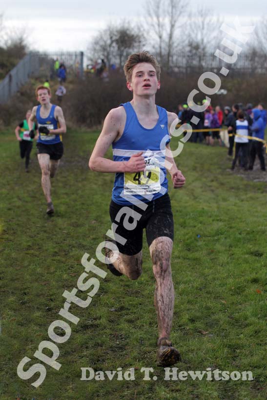 Yellow 49 finishing the under-17s 2012 North East Championships, Summerhill Country Park, Hartlepool.